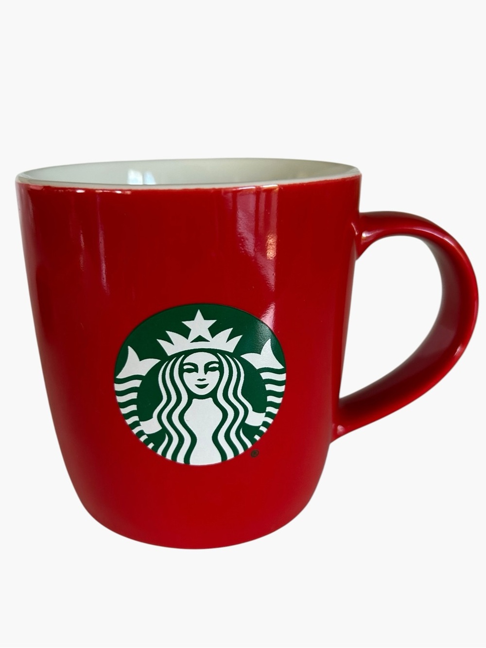 Starbucks 2021 Red Coffee Mug Cup Red Classic Green Siren Logo Ceramic